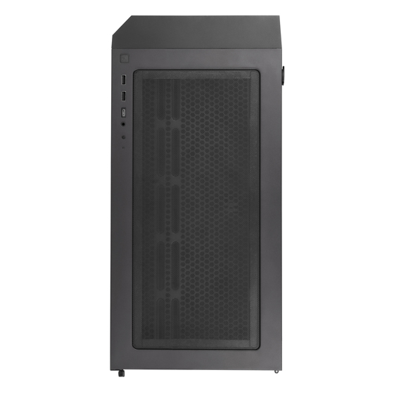 Silver Stone SETA H1 Mid-tower case with perforated mesh front panel steel chassis and ARGB lighting 4FAN