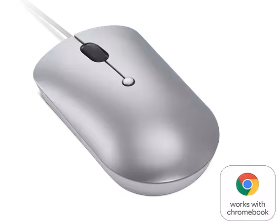 LENOVO 540 USB -C  COMPACT WIRED MOUSE - CLOUD GREY